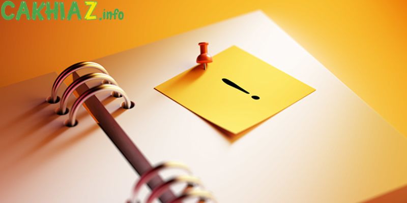 Những lưu ý quan trọng 